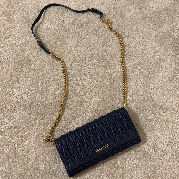 Miu Miu midnight blue wallet purse. - Picture 2 of 7